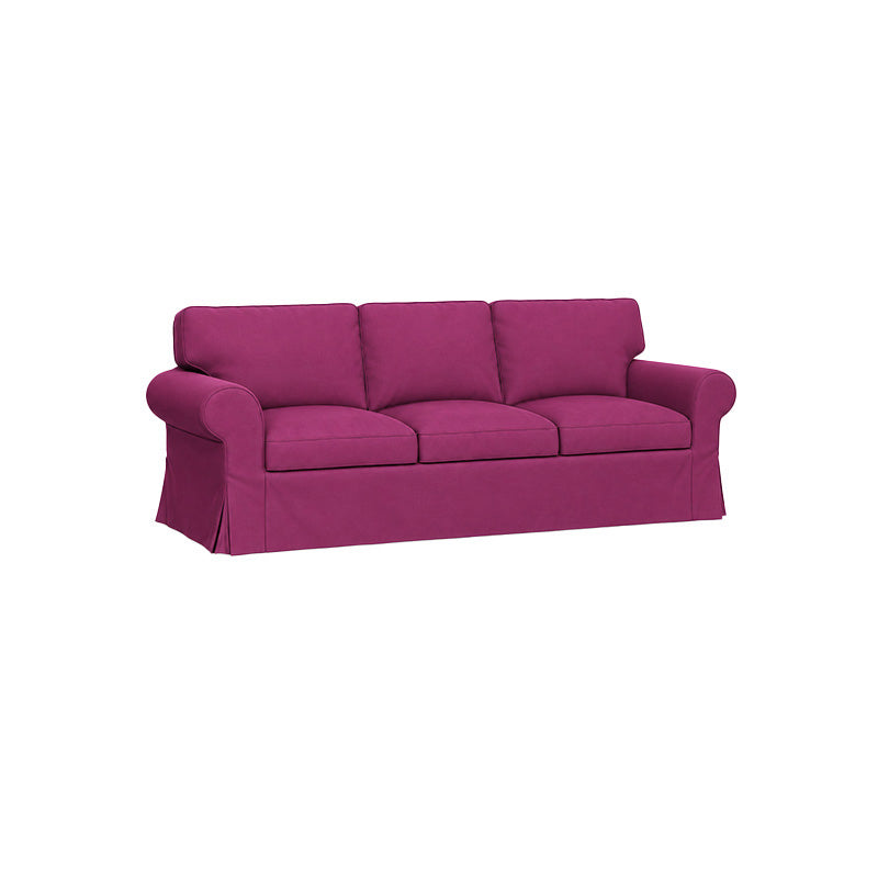 Ektorp 3.5 Seater Sofa Cover-Canvas Berry plum