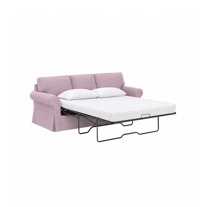 Pottery Barn Basic Sleeper Sofa Cover-Velvet Dusty rose