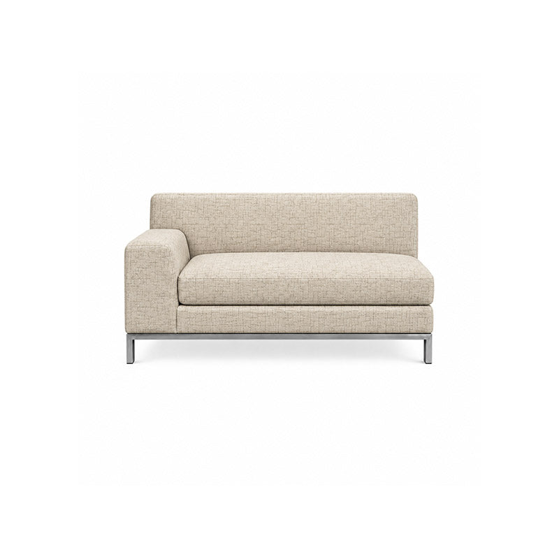 Kramfors 2 Seater Sofa with Left Arm Cover-Patterned Weave Cream