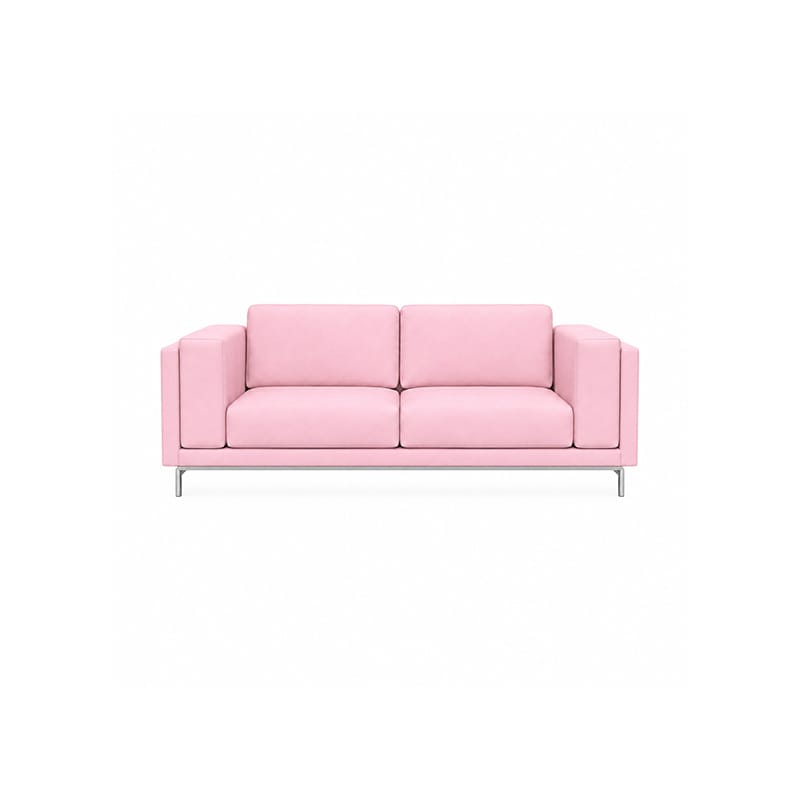 Nockeby 2 Seater Sofa Cover-Structural Weave Blush pink