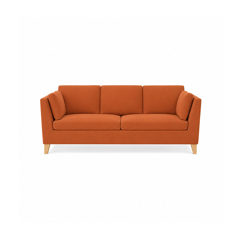 Stockholm 3 Seater Sofa Cover-Chenille Terracotta