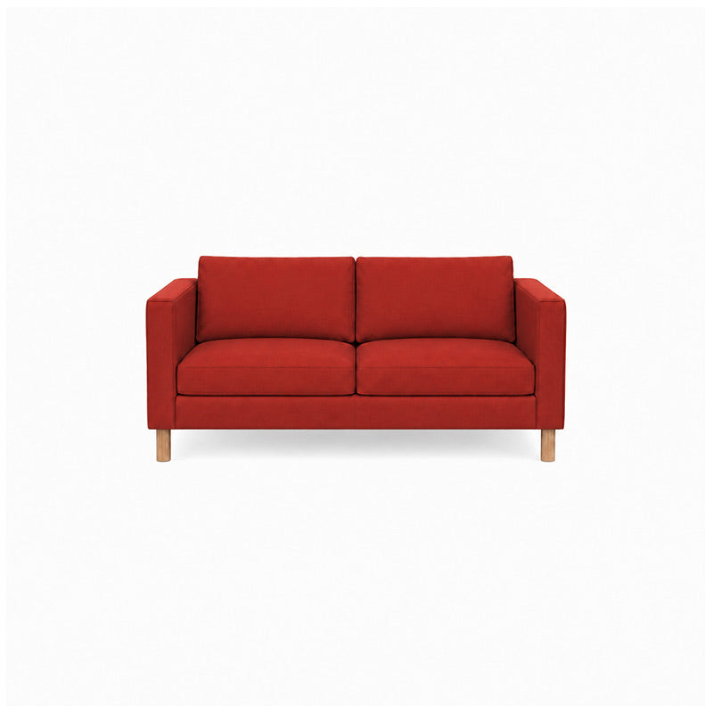 Karlstad 2 Seater Sofa Cover-Chenille Burnt Brick