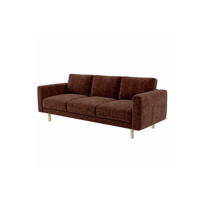 NORSBORG 3-Seat Sofa Cover-Chenille Chestnut