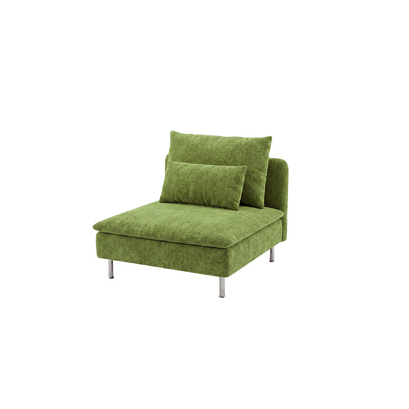 SODERHAMN 1-Seater Section Sofa Cover-Chenille Cypress Green