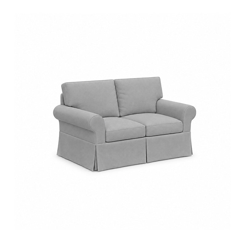 Pottery Barn Basic 2 Seater Sofa-Corduroy Gray