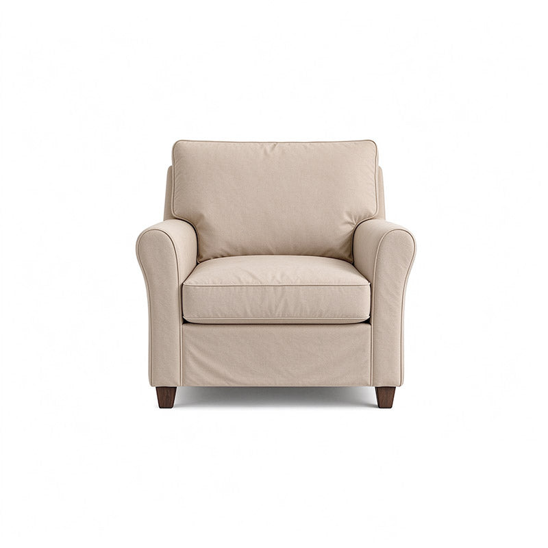 Angby Armchair Cover-Microfiber Camel