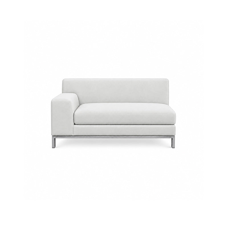 Kramfors 2 Seater Sofa with Left Arm Cover-Canvas Pure white