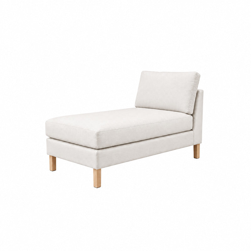 Karlstad Chaise Lounge Cover-Corduroy Silver White