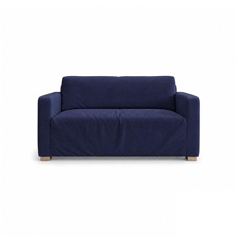 Solsta Sofa Bed Cover-Velvet cobalt blue