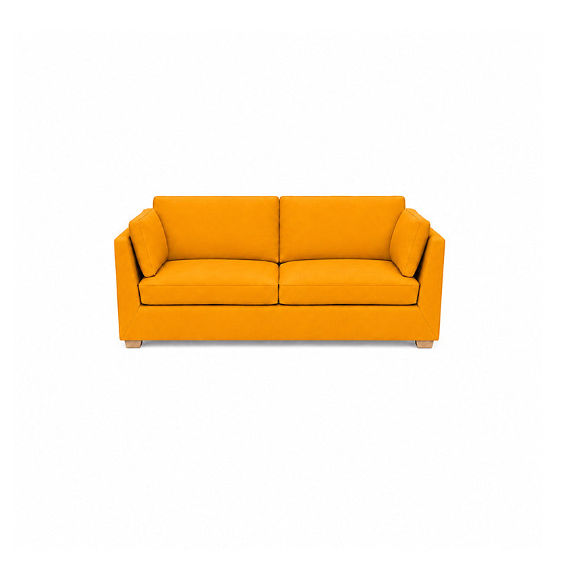 Stockholm 3.5 Seater Sofa Cover-Velvet yellow