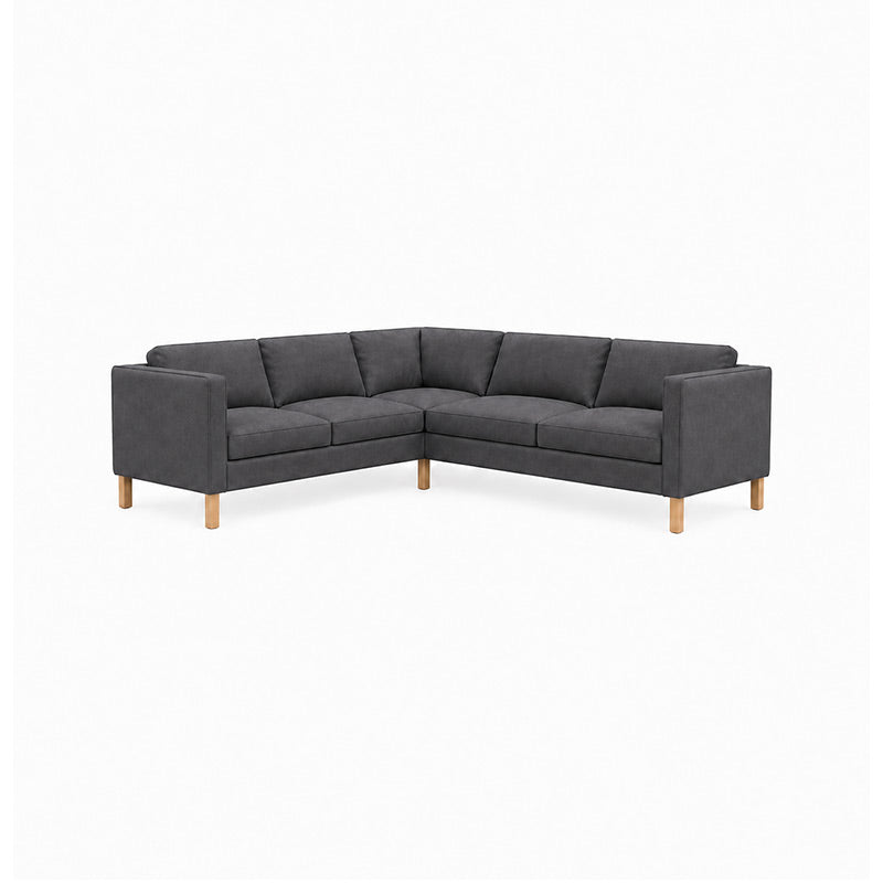 KARLSTAD Corner Sofa Cover (2+3)-Velvet gray