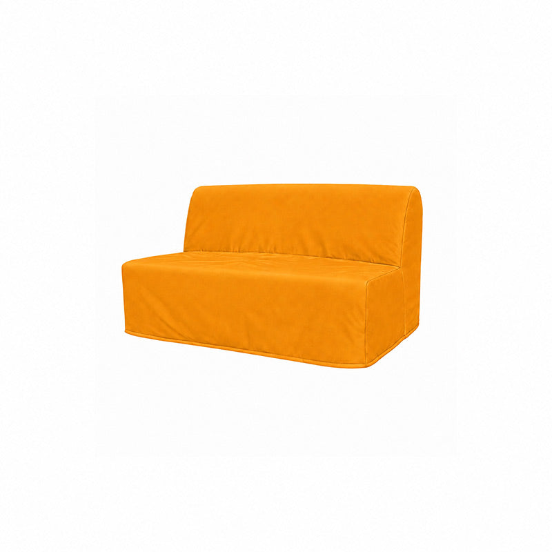 Lycksele 2 Seater Sofa Bed Cover-Structural Weave mango