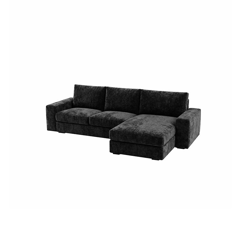 Juego de fundas para sofá de 4 plazas con chaise longue KIVIK - Grafito Chenilla