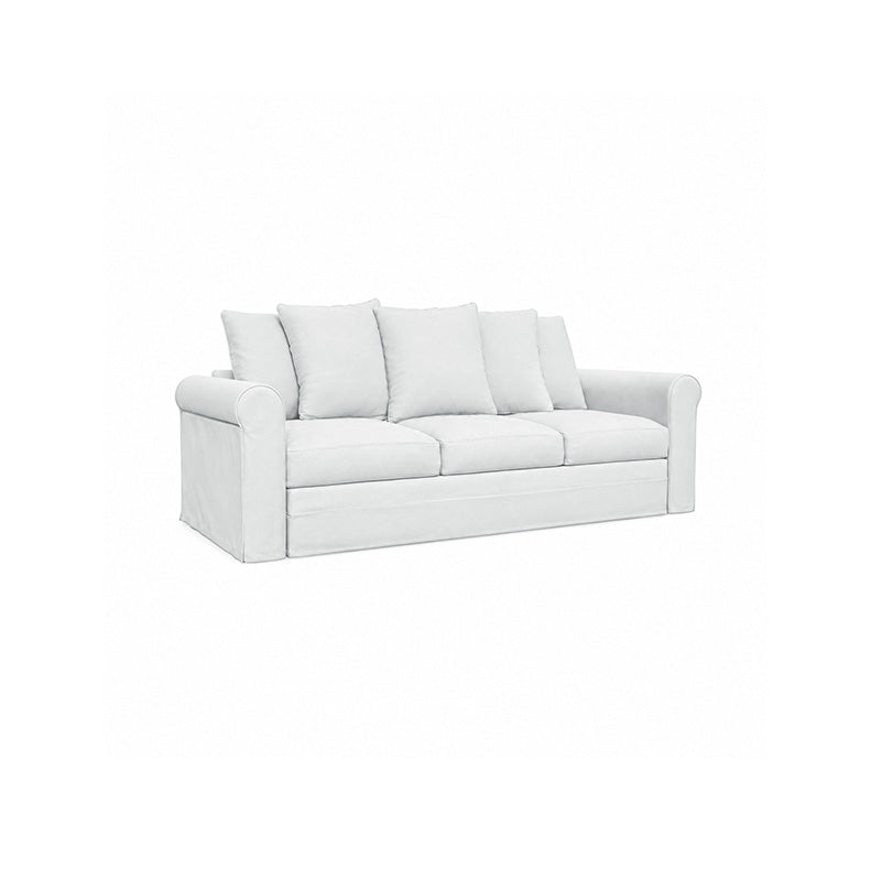 Grönlid 3 Seater Sofa Cover-Canvas Pure white