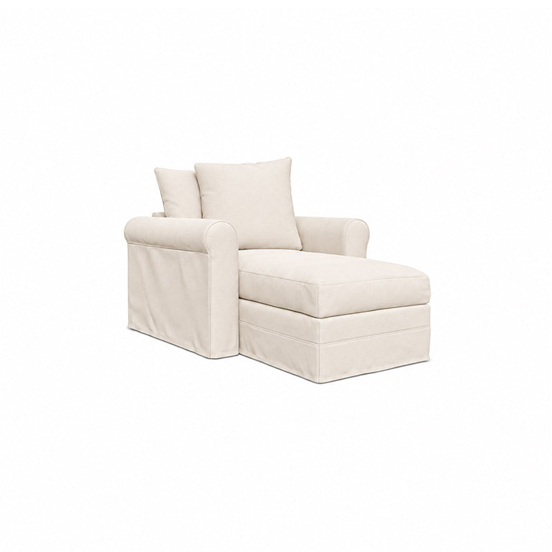 Grönlid Chaise Lounge Cover-Velvet beige