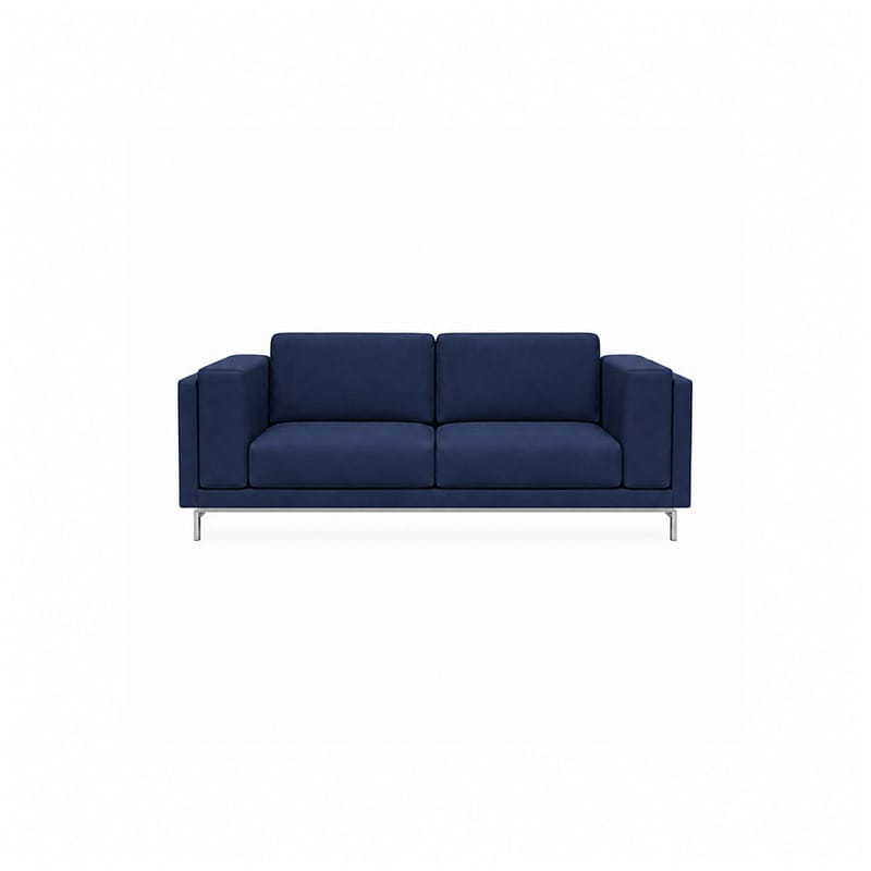 Nockeby 2 Seater Sofa Cover-Microfiber Navy blue
