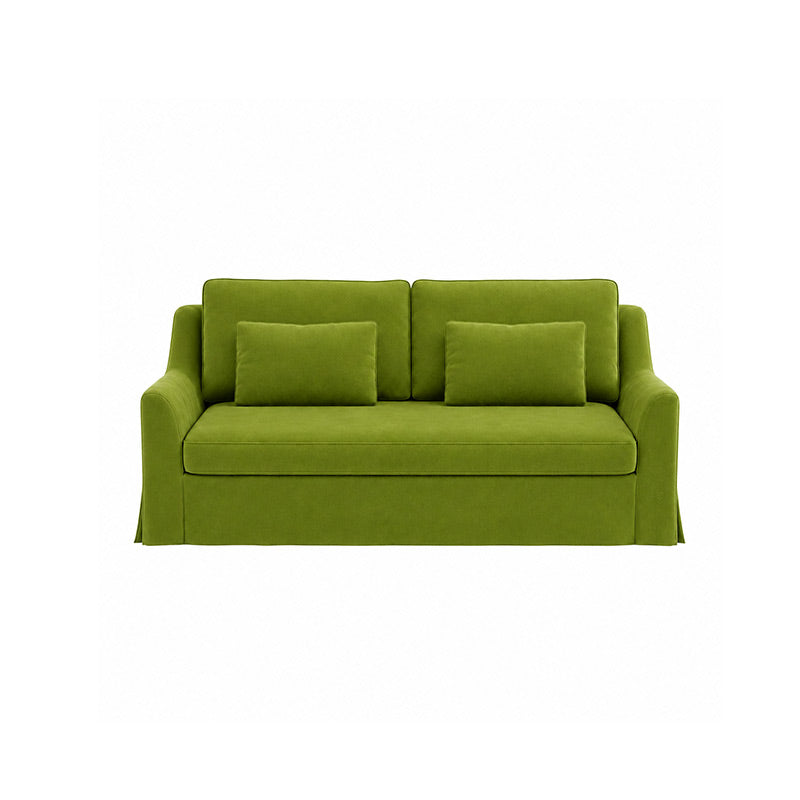 Färlöv 3 Seater Sofa Cover-Velvet olive