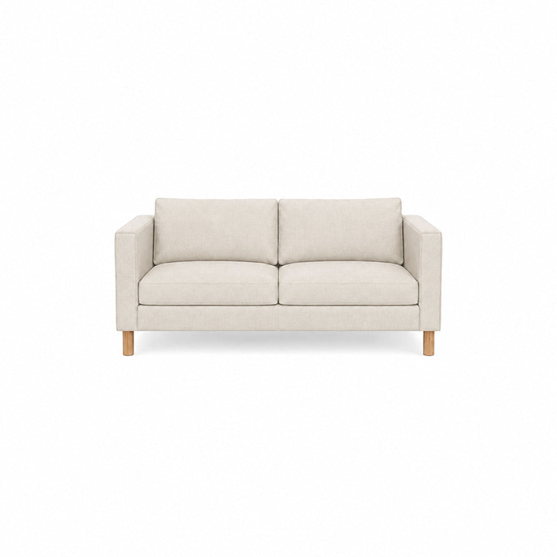 Karlstad 2 Seater Sofa Cover-Velvet-Beige