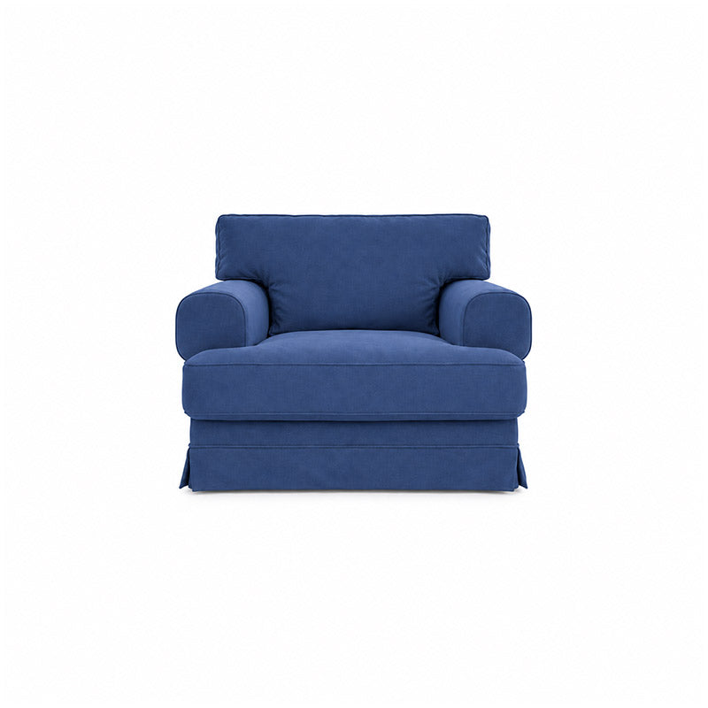 Ekeskog Armchair Cover-Canvas Deep blue