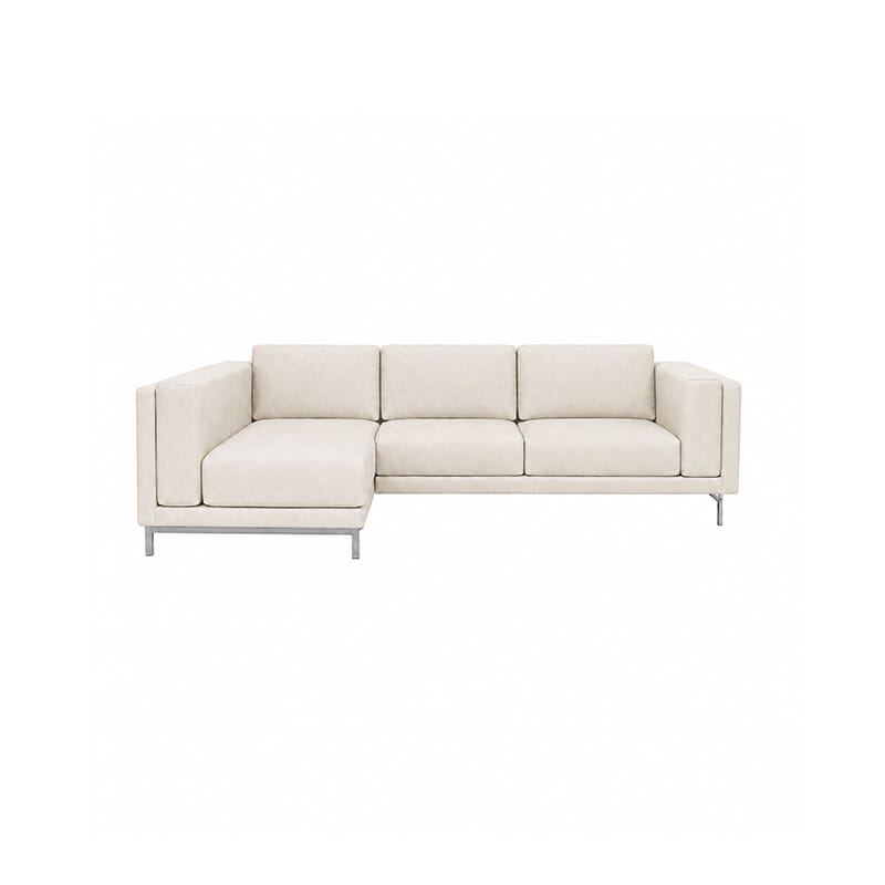 Nockeby 3 Seat Sofa with Left Chaise Cover-Microfiber Ivory