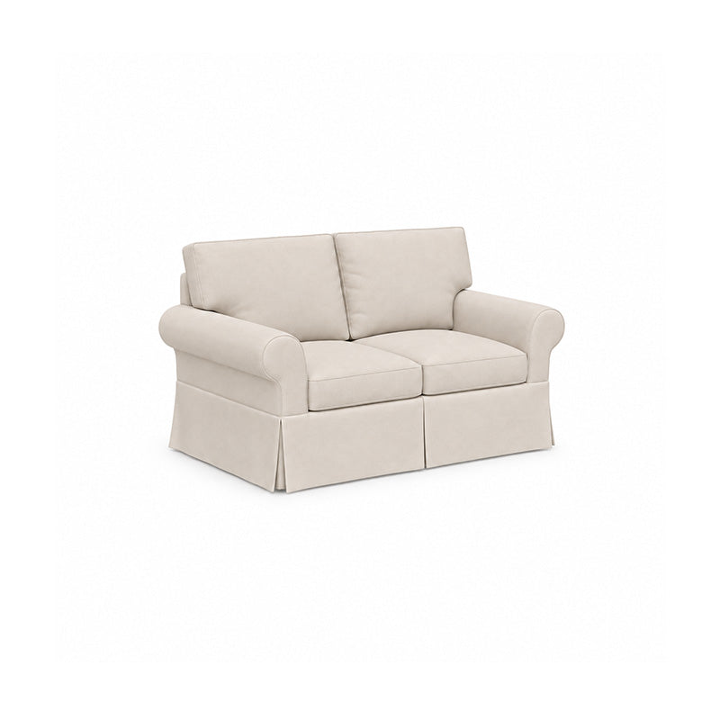 Pottery Barn Basic 2 Seater Sofa-Chenille Buttermilk