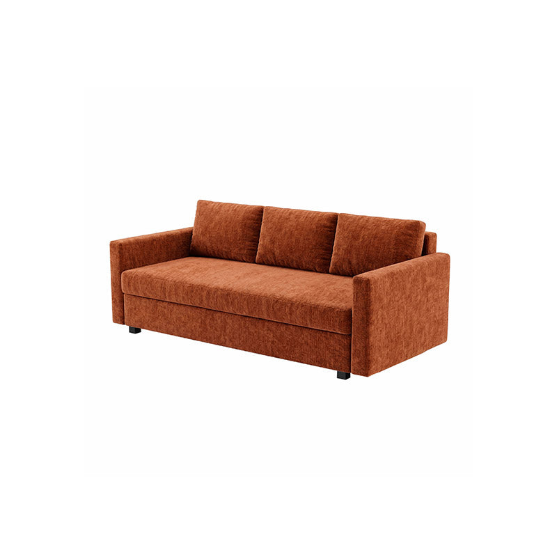FRIHETEN 3-Seater Sofa Bed Cover-Chenille Terracotta