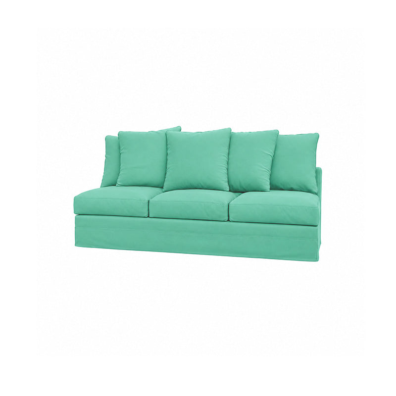 Gronlid 3 Seat Section Cover-Velvet cyan