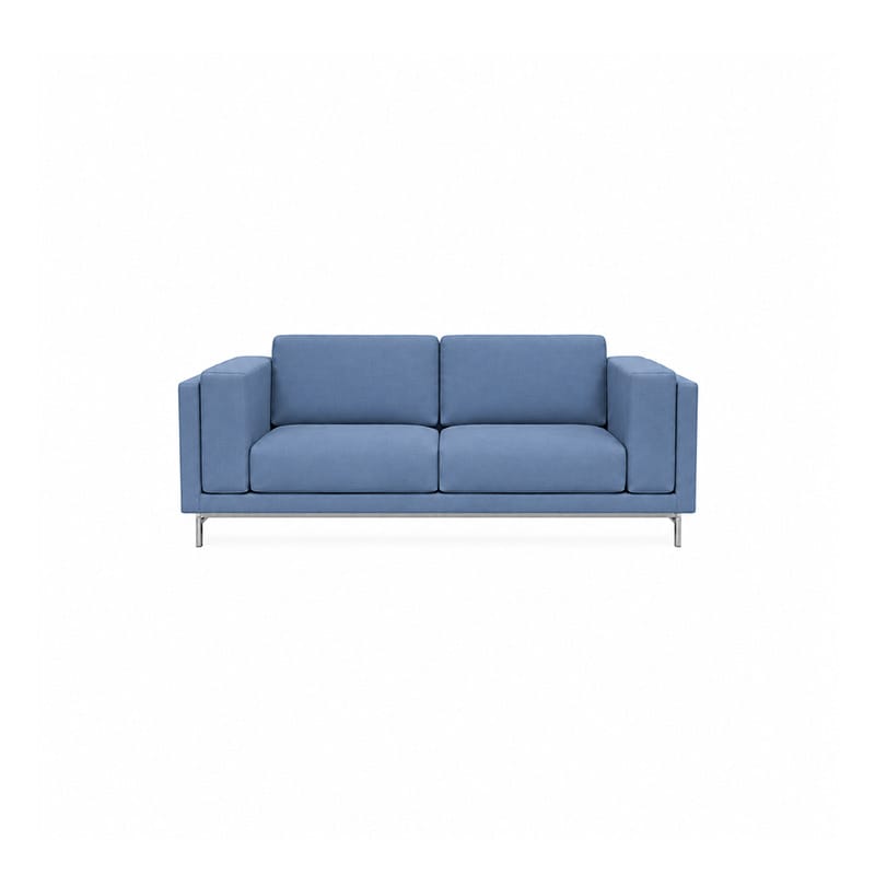 Nockeby 2 Seater Sofa Cover-Structural Weave Powder blue