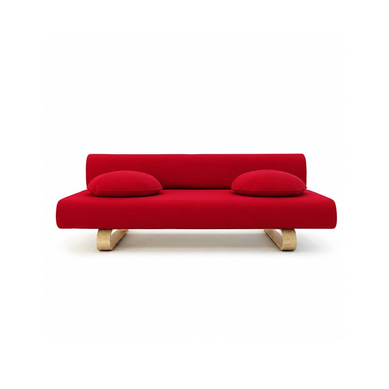 Allerum Sofa Bed Cover-Structural Weave red