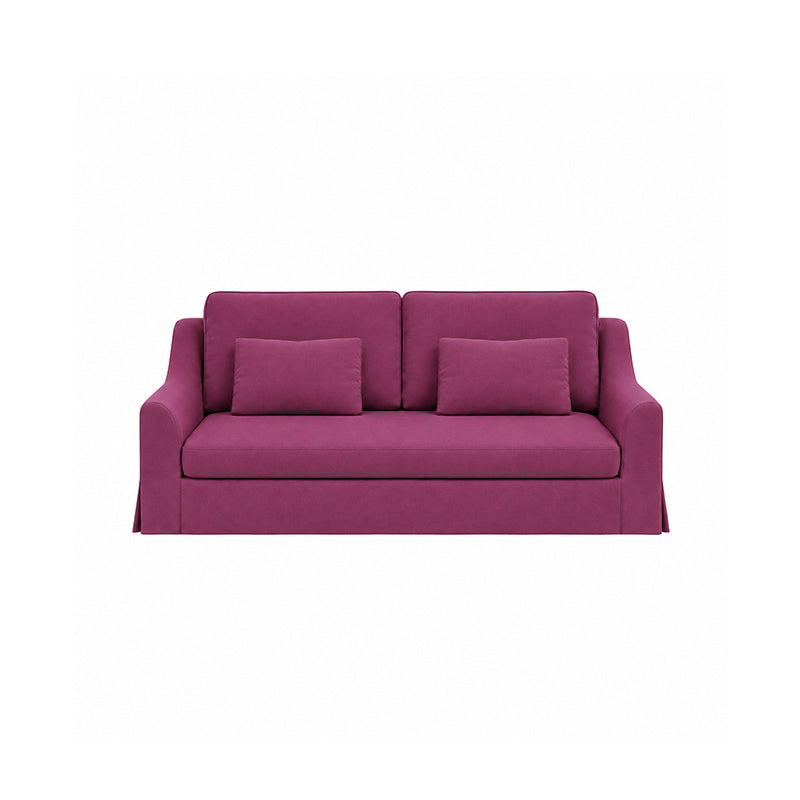 Färlöv 3 Seater Sofa Cover-Canvas Berry plum