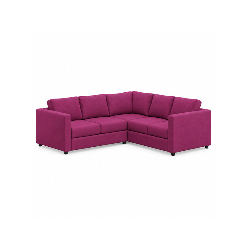 Finnala 4 Seat Corner Sofa Cover-Canvas Berry plum