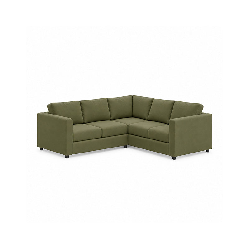 Finnala 4 Seat Corner Sofa Cover-Chenille Winter Moss