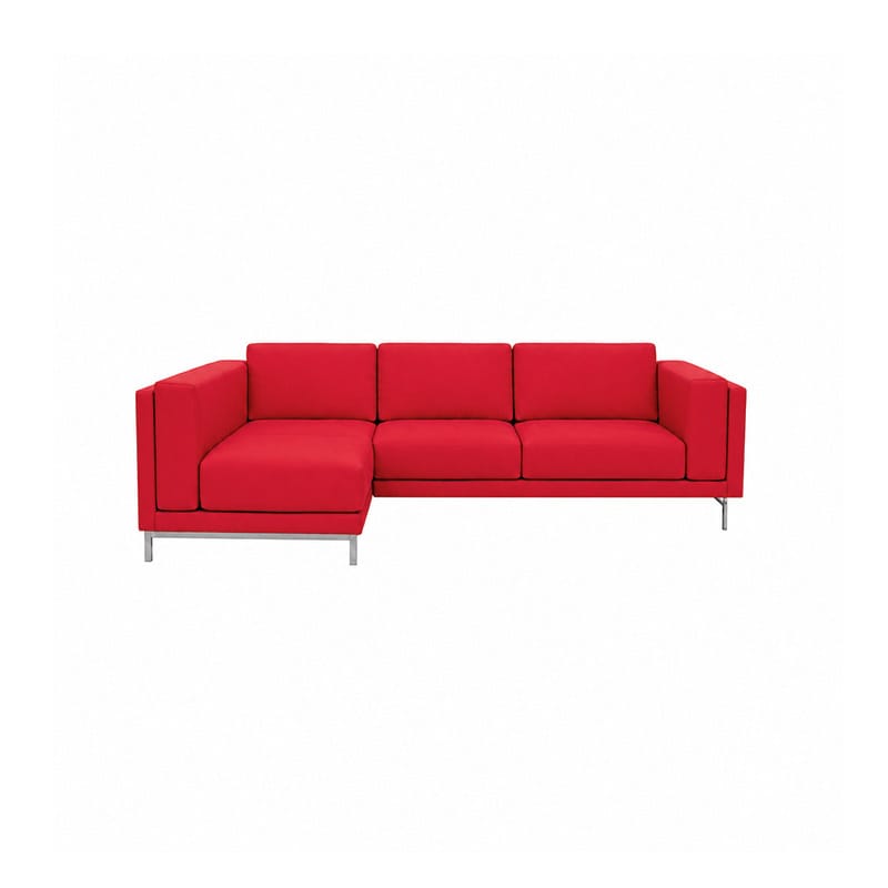 Nockeby 3 Seat Sofa with Left Chaise Cover-Structural Weave Red