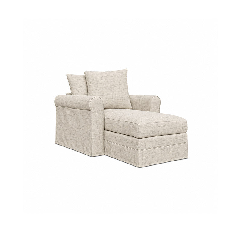 Grönlid Chaise Lounge Cover-Patterned Weave Cream