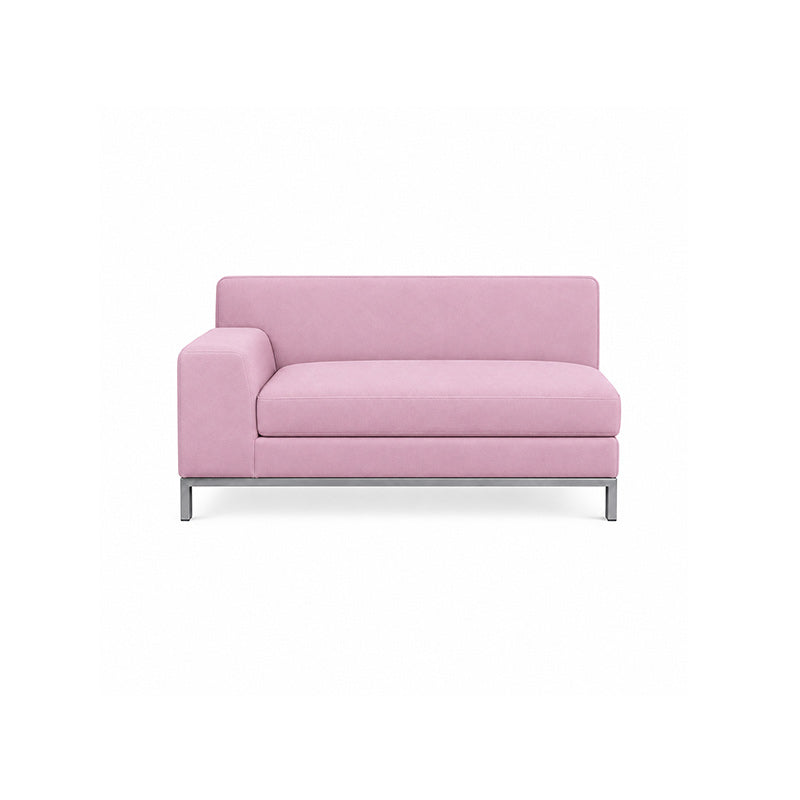 Kramfors 2 Seater Sofa with Left Arm Cover-Structural Weave blush pink