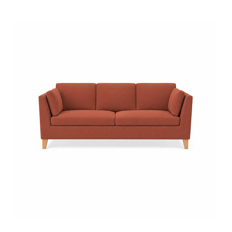 Stockholm 3 Seater Sofa Cover-Chenille Burnt Brick