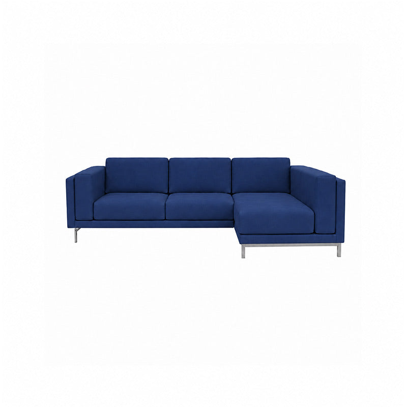 Nockeby 3 Seat Sofa with Right Chaise Cover-Canvas Deep blue