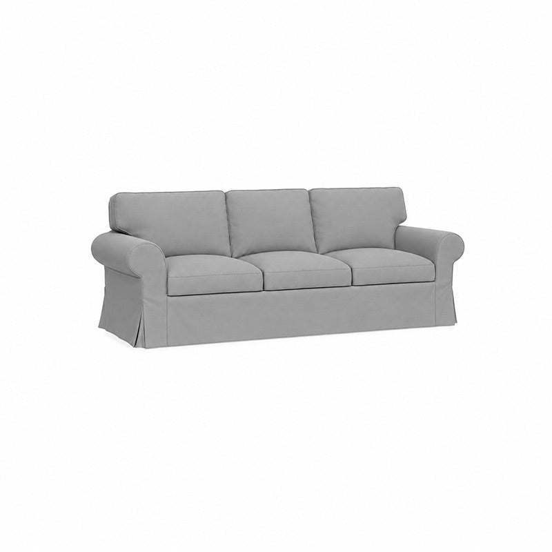 Ektorp 3.5 Seater Sofa Cover-Corduroy Gray
