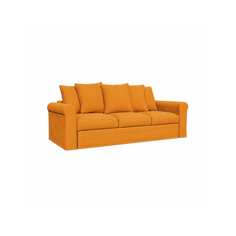 Grönlid 3 Seater Sofa Cover-Velvet yellow
