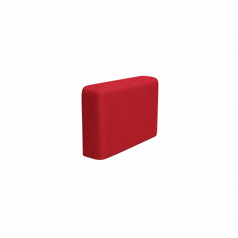 Karlstad Armrest Protectors-Structural Weave red