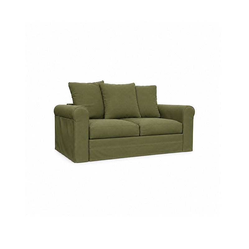 Grönlid 2 Seater Sofa Cover-Chenille Winter Moss