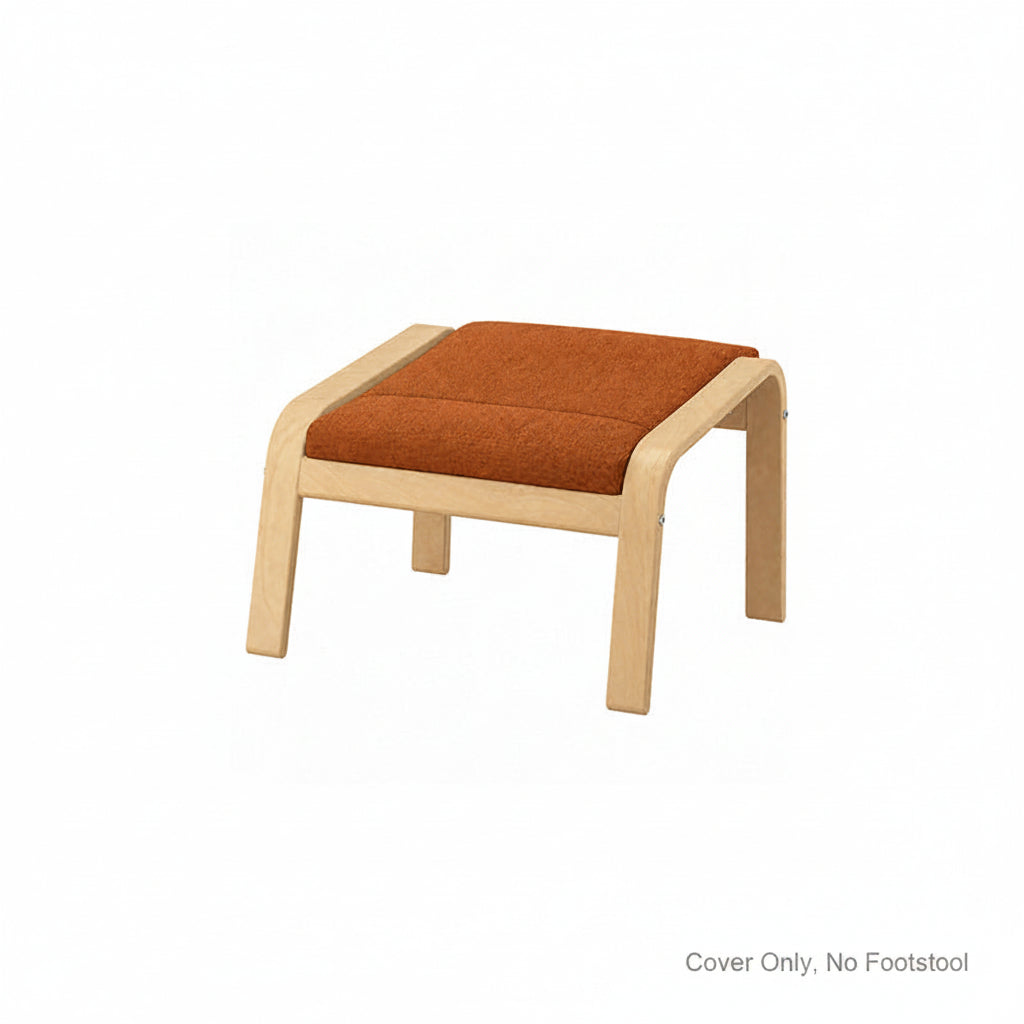POANG Footstool Cover 1-Chenille Terracotta