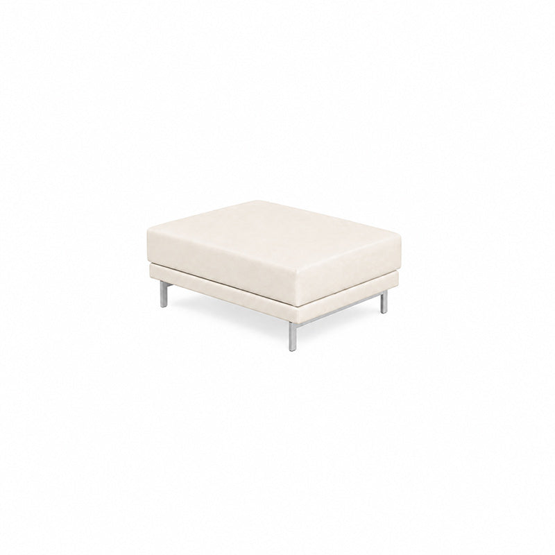 Nockeby Footstool Cover-Microfiber Beige