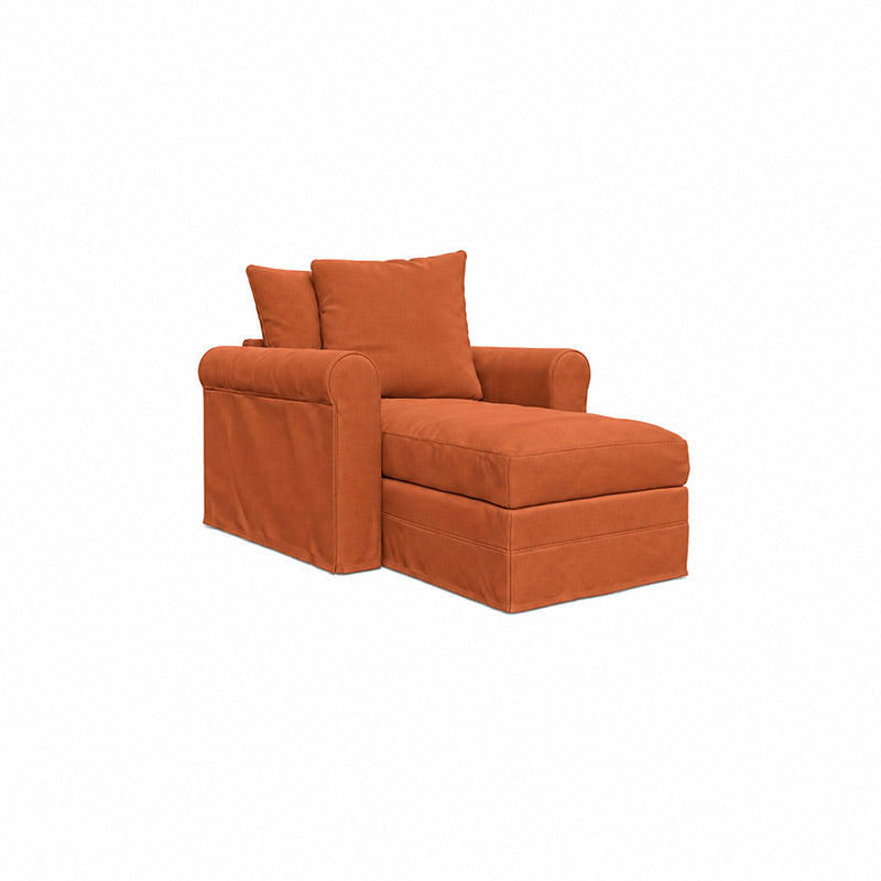 Grönlid Chaise Lounge Cover-Chenille Terracotta