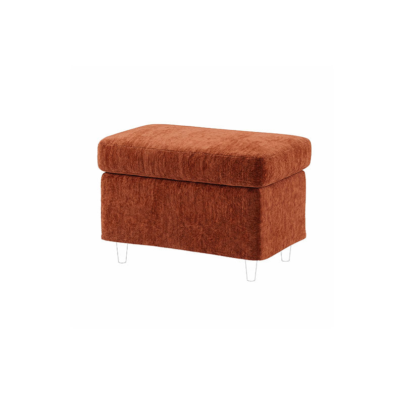 STRANDMON Footstool Cover-Chenille Terracotta
