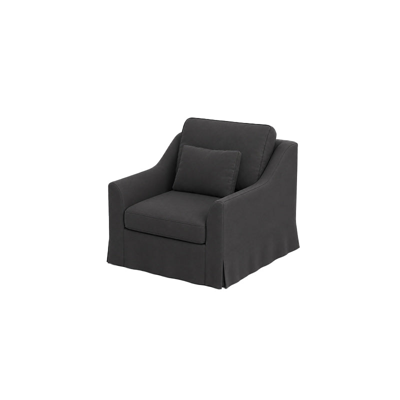 Färlöv Armchair Cover-Structural Weave charcoal
