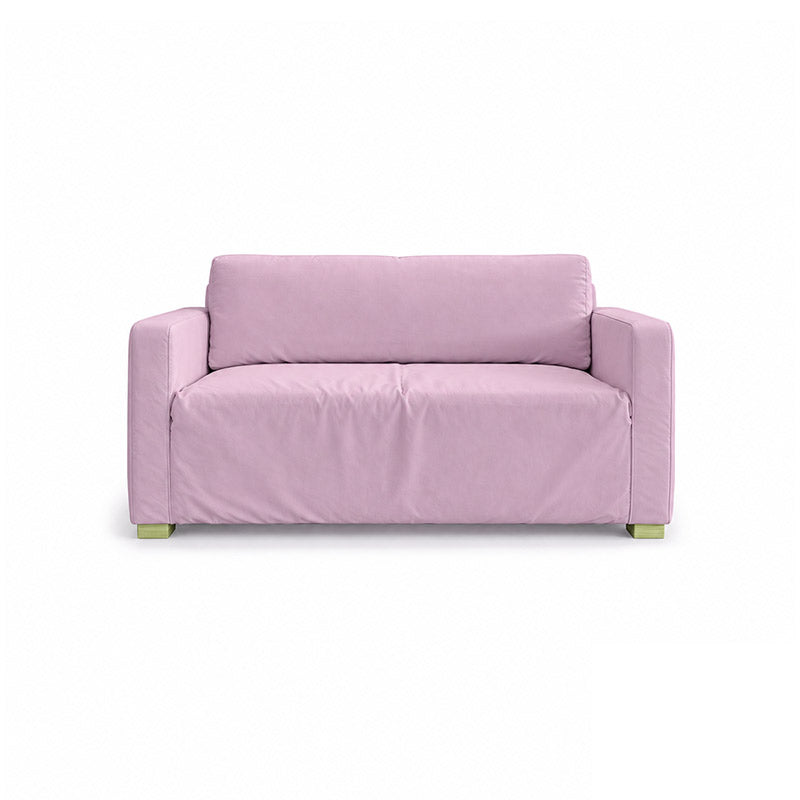 Solsta Sofa Bed Cover-Velvet Dusty rose