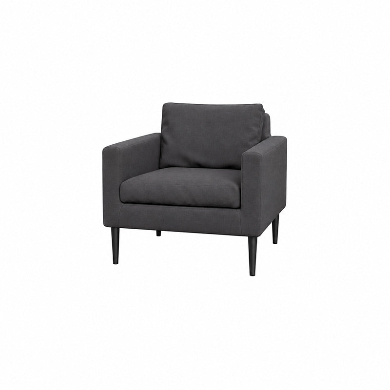 Friheten Armchair Cover-Structural Weave charcoal