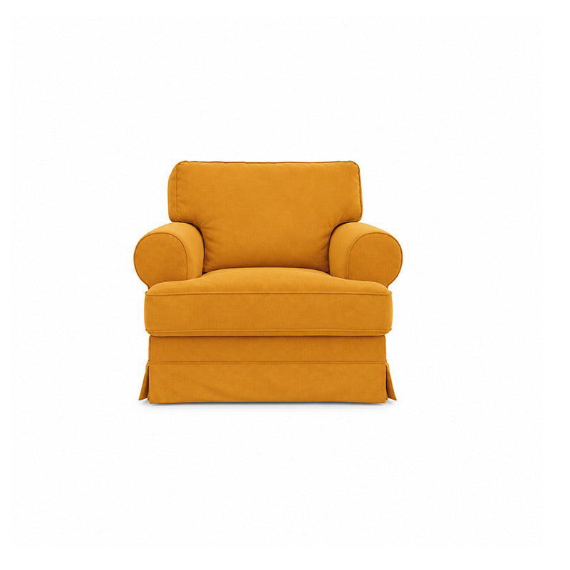 Barkaby Armchair Cover-Corduroy Mustard