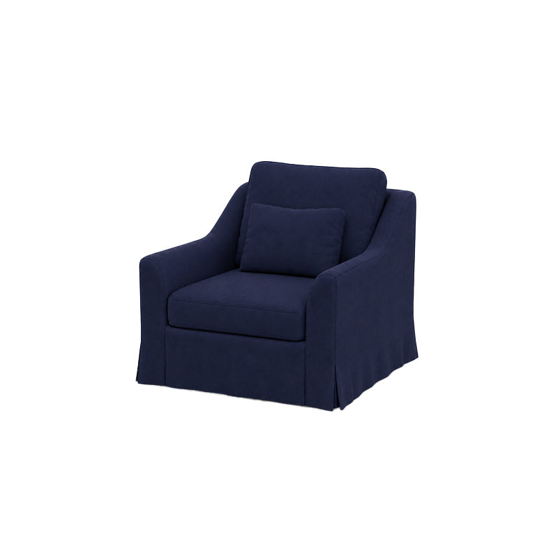 Färlöv Armchair Cover-Microfiber Navy blue